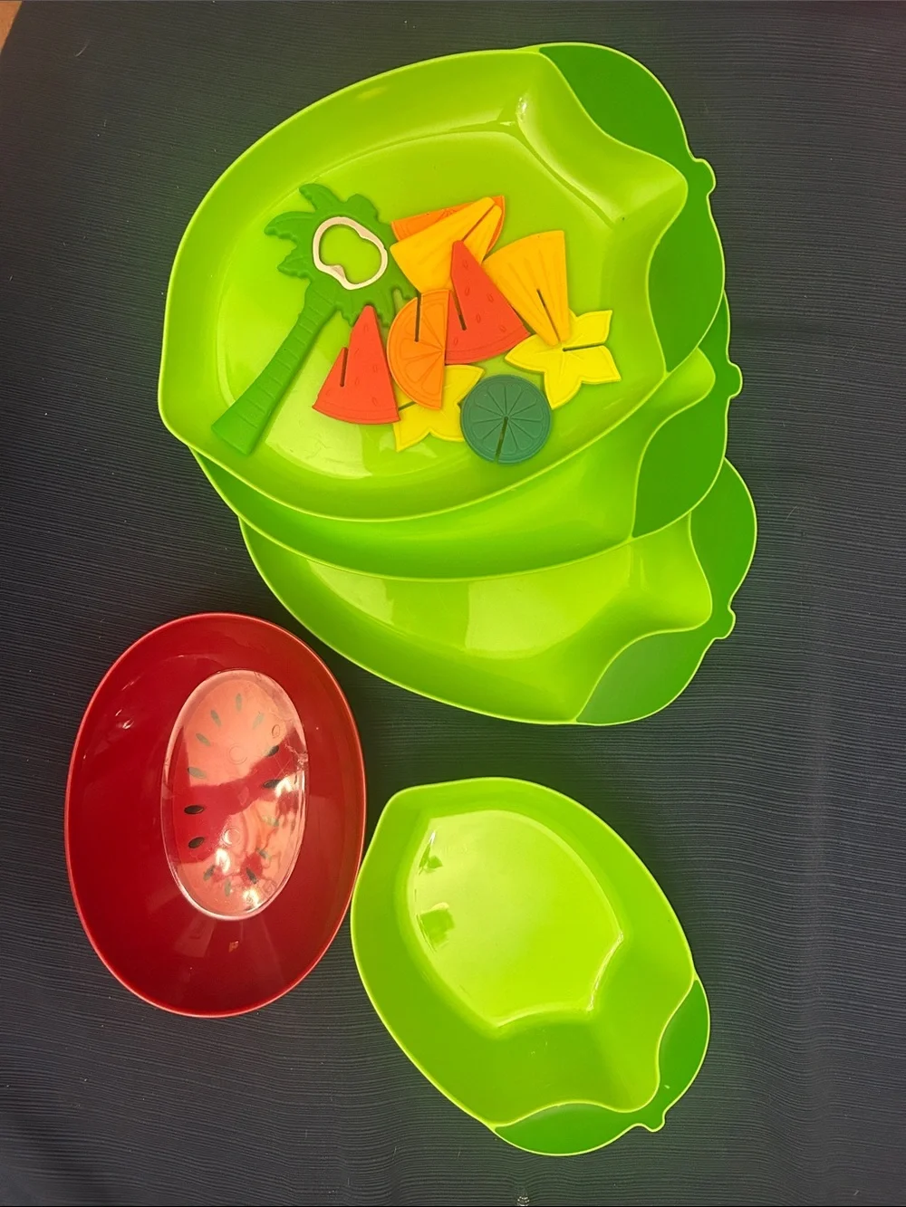 Tropical Tiki Fruit Party Drinkware & Serving Set - Lots of goodies!!